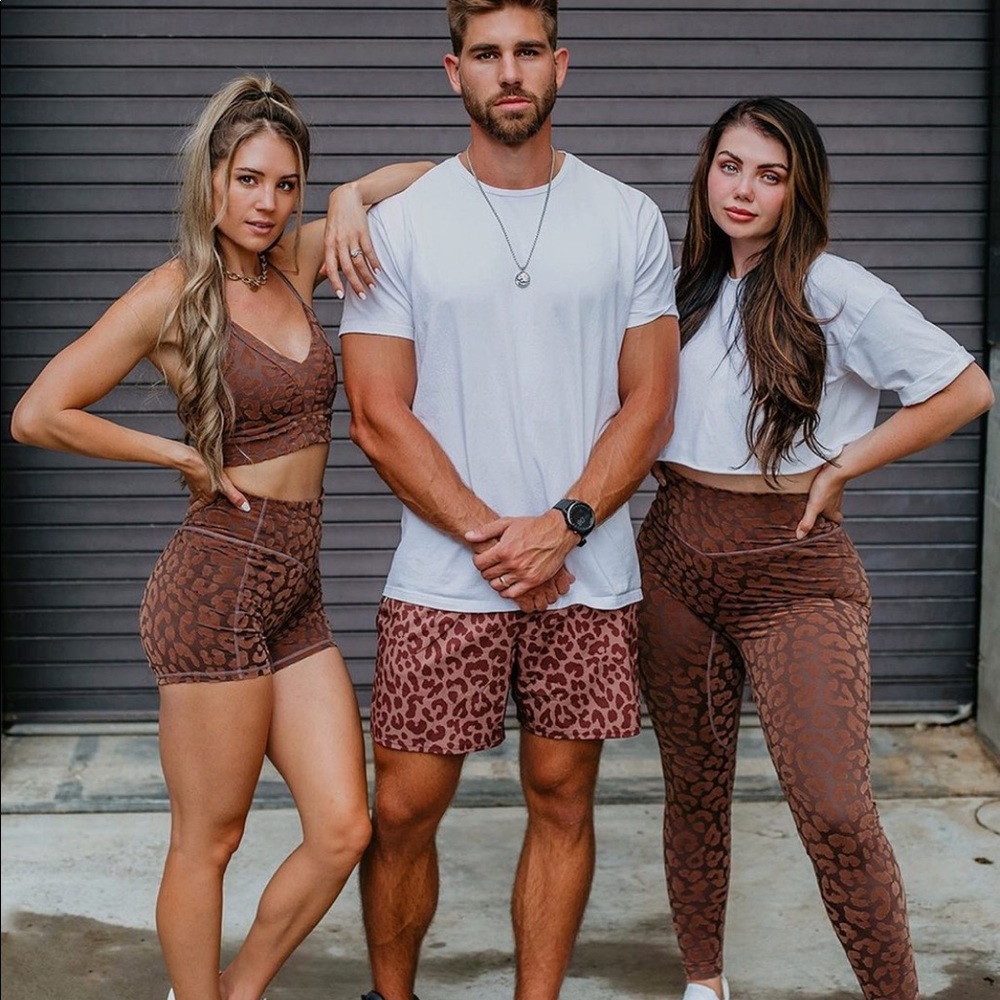 🆕BALANCE ATHLETICA Mocha Leopard Velvet Set